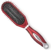 Szczotki i grzebienie do włosów - Top Choice AKCESORIA DO WŁOSÓW SZCZOTKA DO WŁOSÓW WĄSKA BORDOWO-SREBRNA 62131-01 - miniaturka - grafika 1