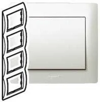 Legrand Sistena Life Ramka 4krotna pionowa 771508 - Klawisze i ramki - miniaturka - grafika 2