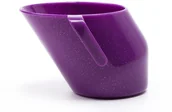 Miseczki i talerzyki dla dzieci - Doidy Cup Kubeczek fiołkowy brokat DC20 - miniaturka - grafika 1