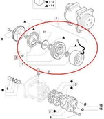 Części i akcesoria do maszyn rolniczych - CNH SPRZĘGŁO SPRĘŻARKI KLIMATYZACJI 87334407 - miniaturka - grafika 1