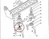 Części i akcesoria do maszyn rolniczych - KVERNELAND CZOP ZĘBÓW ROBOCZYCH BRONY NGH MAE003121 - miniaturka - grafika 1