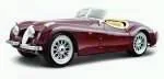 Jaguar XK 120 Roadster bordowy 1:24 BBURAGO Nowa - Sport i wypoczynek - miniaturka - grafika 2
