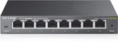 Karty sieciowe - TP-Link TL-SG108E Gigabit Easy Smart Switch 8-portowy przełącznik (porty 10/100/1000M RJ45, bez wentylatora, chłodzenie pasywne) TL-SG108E - miniaturka - grafika 1