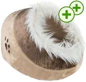 Legowiska dla kotów - Trixie Minou budka dla kota Dł x szer x wys. 41 x 35 x 26 cm beżowo/brązowa - miniaturka - grafika 1