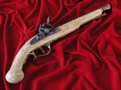 Repliki - broń - Hiszpania MYŚLIWSKI DŁUGI GARŁACZ Z ZAMKIEM SKAŁKOWYM - miniaturka - grafika 1