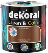 Farby wewnętrzne - Dekoral Satynowa farba lateksowa Clean & Color czekofashion 2 5 l - miniaturka - grafika 1