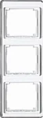 Klawisze i ramki - Jung SL 500 BIAŁY Ramka X3 PIONOWA SL583WW - miniaturka - grafika 1