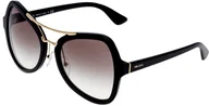 Okulary przeciwsłoneczne - Prada black 0PR 18SS kobiety - miniaturka - grafika 1