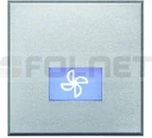 Wyłączniki światła i elektryczne - Bticino Klawisz z podświetlanym symbolem wentylator AXIAL 2 mod - Btcino Axolute - miniaturka - grafika 1