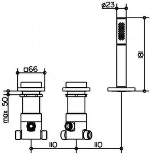 Keuco Edition 11 51130010500 - Baterie wannowe i prysznicowe - miniaturka - grafika 2