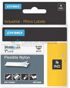 Dymo Taśma elastyczna nylonowa- biała 24x3,5 - Etykiety samoprzylepne i bloki etykiet - miniaturka - grafika 5
