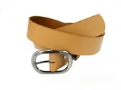 Paski - Complex Pasek Damski Skórzany Gładki PL) 40 mm CIELISTY Szeroki Ciemny cielisty - miniaturka - grafika 1