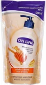 Mydła - On Line kremowe Mleko i Miód opakowanie uzupełniające 500ml - miniaturka - grafika 1