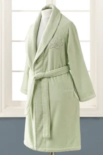 Soft Cotton Krótki damski szlafrok LILIUM M Pistacjowy 2663L - Szlafroki damskie Soft Cotton Krótki damski szlafrok LILIUM M Pistacjowy 2663L - Szlafroki damskie - miniaturka - grafika 1