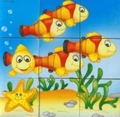 Klocki - Adamigo Klocki 9 elementowe Zwierzątka świata Czerwone Mix - miniaturka - grafika 1