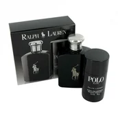 Zestawy perfum męskich - Ralph Lauren SET Polo Black M) edt 125ml + dst 75ml - miniaturka - grafika 1