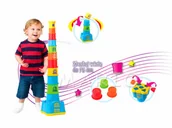 Zabawki interaktywne dla dzieci - Dumel Kubeczkowa wieża - miniaturka - grafika 1