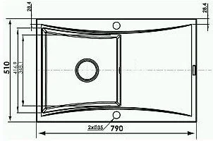 Pyramis Softline 070001501 - Zlewozmywaki - miniaturka - grafika 2