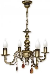 Lemir Antares żyrandol 4 pł patyna O1314/W4 015O1314 W4 - Lampy sufitowe - miniaturka - grafika 4