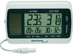 Technoline WS 7008 termometr solarny z sondą zewnętrzną rejestrujący temperaturę i wilgotność WS 7008 - Akcesoria fotograficzne - miniaturka - grafika 2