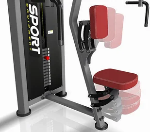 Marbo Sport Maszyna 2-w-1 na klatkę i plecy MP-U224 - Atlasy do ćwiczeń - miniaturka - grafika 9