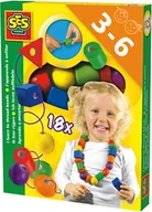 Prace ręczne dla dzieci - Ses Creative - Nauka nawlekania koralików - SE 14808 - miniaturka - grafika 1