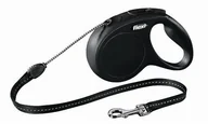 Smycze dla psów - Flexi New Classic Smycz linka M do 5m czarna [FL-2627] 10692 - miniaturka - grafika 1