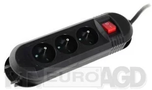 Hama Comfort 3GN czarna 44121927 Listwa zasilająca + wyłącznik 1.5m 44121927 - Listwy zasilające - miniaturka - grafika 4