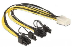 Delock KABEL ROZDZIELACZ ZASILANIA 2XPCI EXPR. 8 PIN/1XPCI EXPR. 6PIN - 83433 - Kable komputerowe i do monitorów - miniaturka - grafika 2
