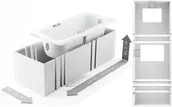 Nogi i stelaże do wanien - Schedpol Nośnik do wanny prostokątnej akrylowej i emaliowanej szerokość 80cm 1.0 - miniaturka - grafika 1