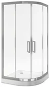 Kabiny prysznicowe - Actima Excellent Seria 600 90x90 profil chrom szkło przezroczyste KAAC.1901.900.LP - miniaturka - grafika 1