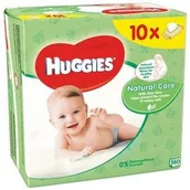 Chusteczki nawilżane - Huggies Ściereczki Natural Care 10 x 56ks - miniaturka - grafika 1
