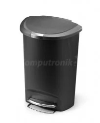 Kosz pedałowy półokrągły na śmieci SIMPLEHUMAN, 50 l, szary - Kosze na śmieci - miniaturka - grafika 2