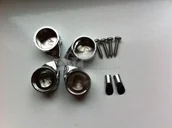 Akcesoria do armatury i ceramiki - Roca Elementy Metalowe do zawiasów deski wolnoopadającej AI0001100R - miniaturka - grafika 1