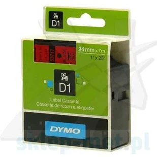 Dymo Tama D1 24mm x 7 m czerwona/czarny nadruk (53717) S0720970 - Papier do drukarek - miniaturka - grafika 2