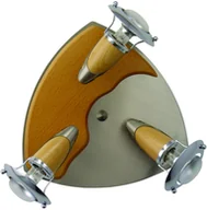 Lampy sufitowe - Prezent Plafon ZEUS 3X40W E14/R50 Satyna/Chrom/Drewno 320 - miniaturka - grafika 1