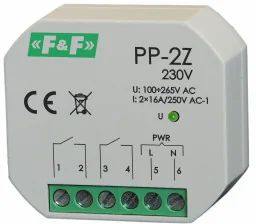 F&F Przekaźnik elektromagnetyczny PP-2Z 230V PP-2Z-230V - Inne akcesoria elektryczne - miniaturka - grafika 2