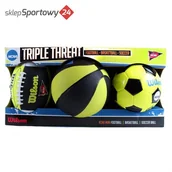 Gadżety dla kibiców - Wilson ZESTAW PIŁEK NCAA TRIPLE 3 MINI WTX0754ID /WILSON - miniaturka - grafika 1