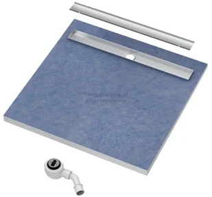 Schedpol Odpływ liniowy płyta spadkowa 80x80 cm ruszt PLATE 10.021/OLPL - Odpływy liniowe - miniaturka - grafika 5