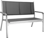 Ławki ogrodowe - Kettler BASIC PLUS ŁAWKA 2 osobowa srebrno- grafitowa 301211-0000 - miniaturka - grafika 1