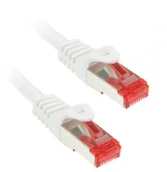 Patchcordy - InLine 76400 W przewód krosowy (S/FTP (PIMF), Category 6, 10 m) Biały 4043718120512 - miniaturka - grafika 1