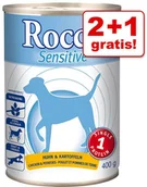 Mokra karma dla psów - Rocco Karma Mokra Dla Psa, 3 X 400 G - Classic: Czysta Wołowina - miniaturka - grafika 1