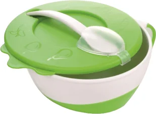 Canpol babies CANPOL Miseczka z łyżeczką zielona 3031406 - Miseczki i talerzyki dla dzieci - miniaturka - grafika 2