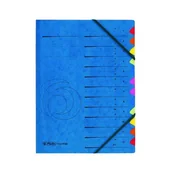 Teczki i skoroszyty - Herlitz TECZKA A4 Z GUMKĄ COLORSPAN 1-12/A-Z - miniaturka - grafika 1