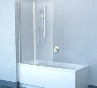 Parawany nawannowe - Ravak Chrome Parawan CVS2-100 L polerowane aluminium+transparent, lewy 7QLA0C00Z - miniaturka - grafika 1