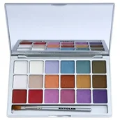 Cienie do powiek - Kryolan Basic Eyes paleta cieni do powiek 18 kolorów V1 Interferenz - miniaturka - grafika 1