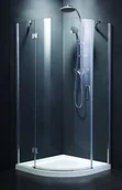 Kabiny prysznicowe - Durasan Livorno ND80 A702 80x80 szkło transparentne EasyClean - miniaturka - grafika 1
