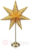 Oświetlenie świąteczne - Markslojd Złota błyszcząca gwiazda-lampa dekoracyjna Vallby - miniaturka - grafika 1