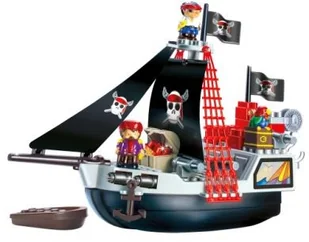 Ecoiffier Abrick Klocki Zestaw Statek Piracki z figurkam 3130 - Klocki - miniaturka - grafika 7