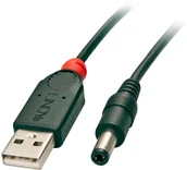 Kable komputerowe i do monitorów - Lindy 70267 Kabel zasilający USB - Wtyk zasilający DC 2.5/5.5mm -1.5 m - miniaturka - grafika 1